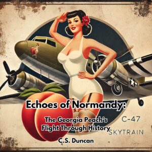 Echoes of Normandy book cover with C-47 plane