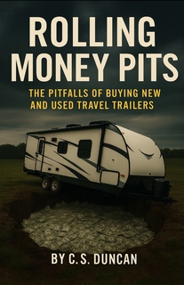 Travel trailer cover for Rolling Money Pits