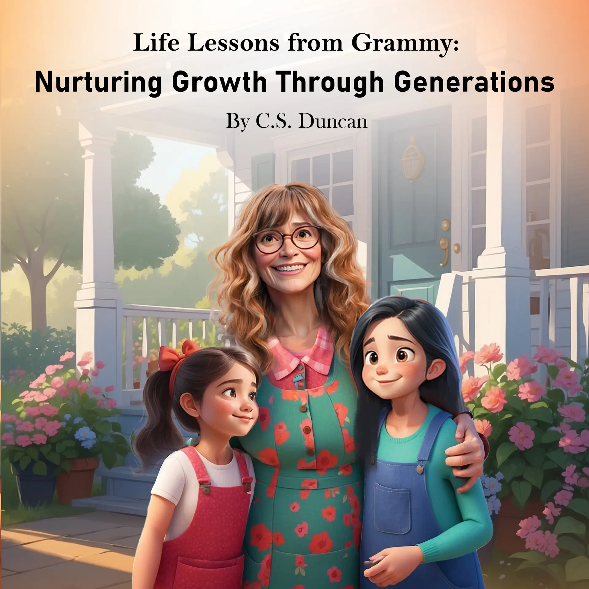 Life Lessons from Grammy book cover showing grandmother sharing wisdom about love strength and compassion